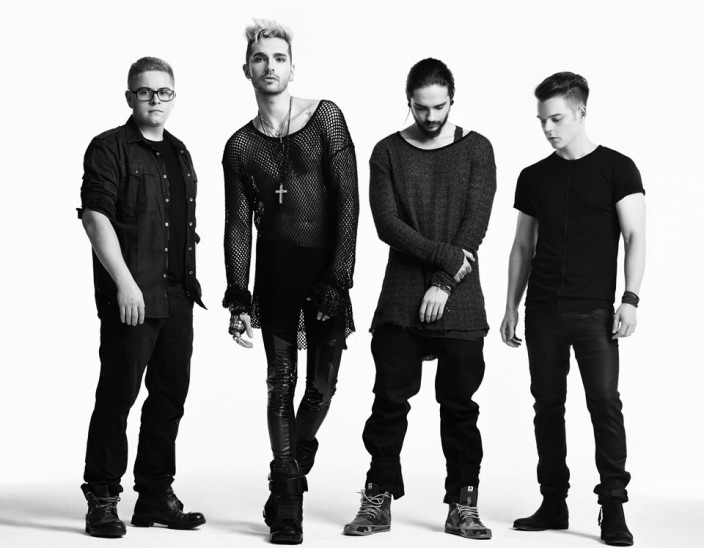 Gustav Schäfer, Bill Kaulitz, Tom Kaulitz e Georg Listing (Tokio Hotel) 2014